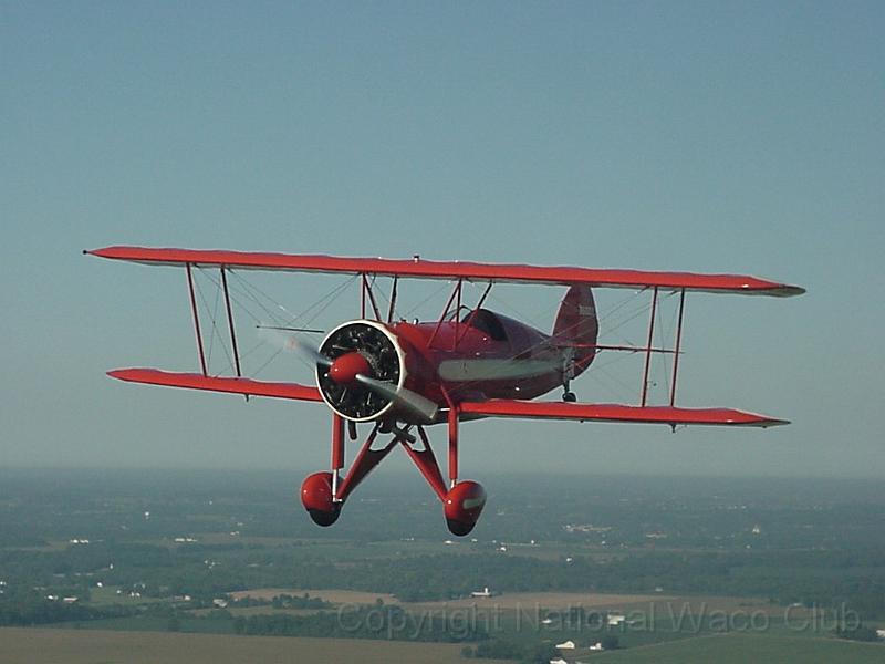 1930 Waco CRG NC600Y FLYING.JPG - Pete Heins' 1930 Waco CRG NC600YPhoto by Susan Theodorelos